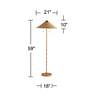 6_Arteriors Home 59" High Terrace Natural Rattan Floor Lamp more views