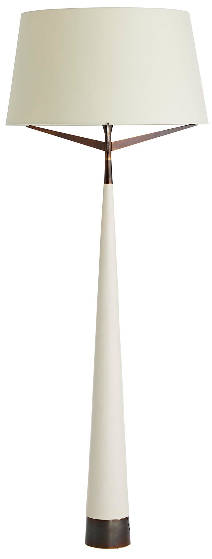 Image 7 Arteriors Home 68 1/2" Elden Ivory Modern Floor Lamp more views