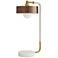 Arteriors Home Aaron 24" High Marble and Brass Modern Lamp