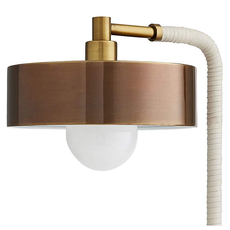 Image 4 Arteriors Home Aaron 24" High Marble and Brass Modern Lamp more views