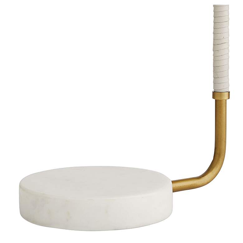 Image 5 Arteriors Home Aaron 24" High Marble and Brass Modern Lamp more views