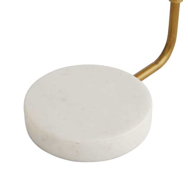 Image 6 Arteriors Home Aaron 24" High Marble and Brass Modern Lamp more views