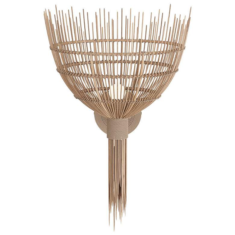 Image 1 Arteriors Home Abitha 19" High Natural Woven Wall Sconce