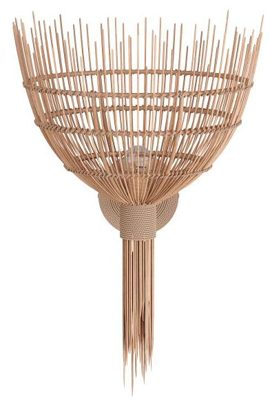 Image 3 Arteriors Home Abitha 19" High Natural Woven Wall Sconce more views