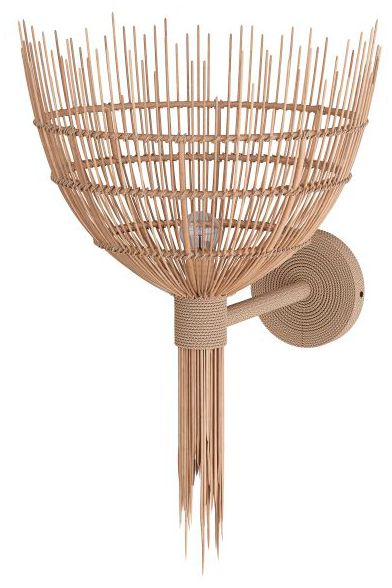 Image 4 Arteriors Home Abitha 19" High Natural Woven Wall Sconce more views