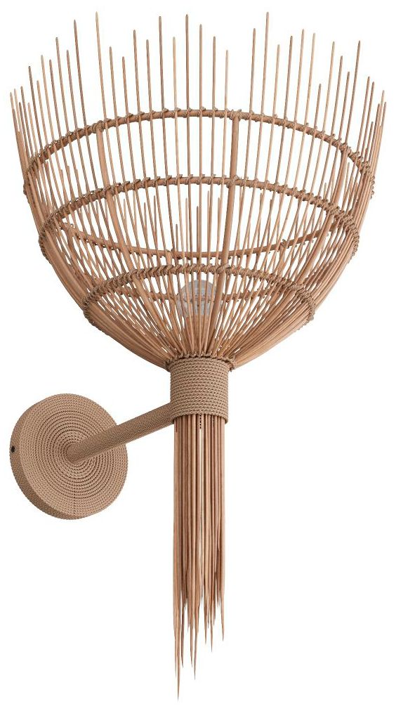 Image 5 Arteriors Home Abitha 19" High Natural Woven Wall Sconce more views