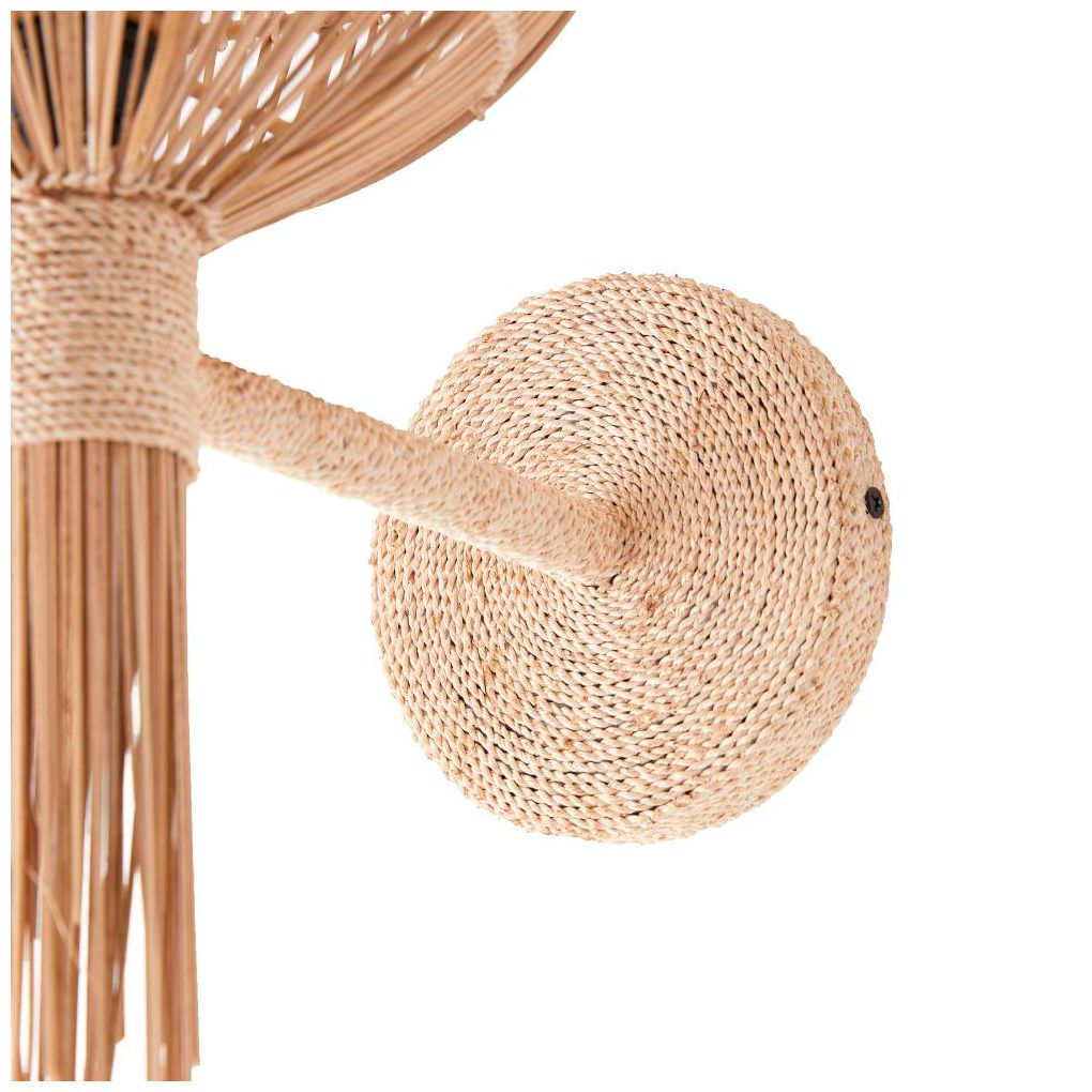 Arteriors Home Abitha 19" High Natural Woven Wall Sconce