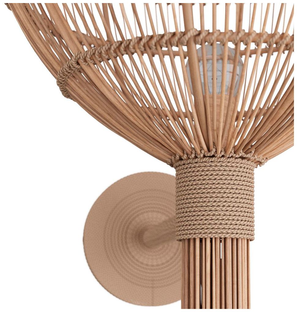 Arteriors Home Abitha 19" High Natural Woven Wall Sconce
