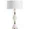 Arteriors Home Adair Gold White Cinch Waist Table Lamp