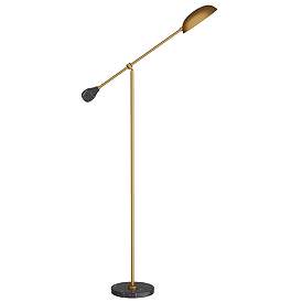 Image1 of Arteriors Home Alaric 69 1/2" High Antique Brass Pharmacy Floor Lamp