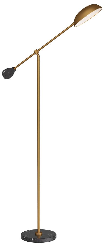 Image 2 Arteriors Home Alaric 69 1/2" High Antique Brass Pharmacy Floor Lamp more views