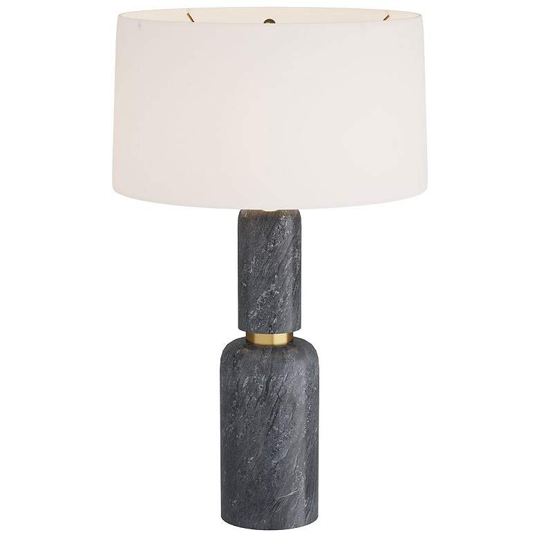 Image 1 Arteriors Home Anapolis 30 1/2" Galaxy Gray Marble Modern Table Lamp