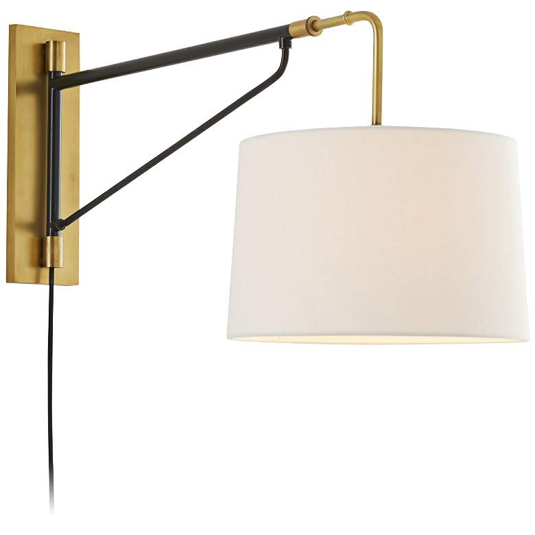 Image 2 Arteriors Home Anthony Bronze Plug-In Swing Arm Wall Lamp