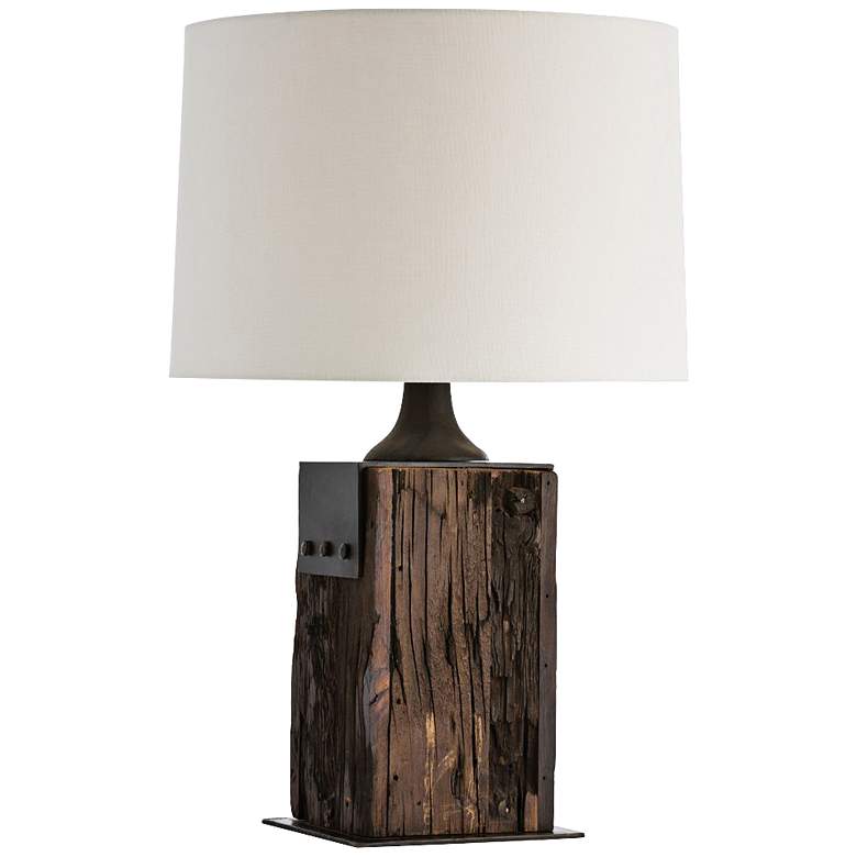 Image 1 Arteriors Home Anvil Dark Wood Table Lamp
