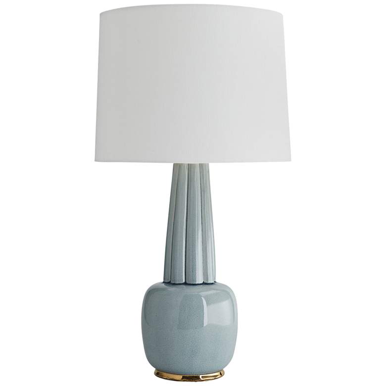 Image 1 Arteriors Home Arlington 30 1/2" Celadon Blue Porcelain Table Lamp