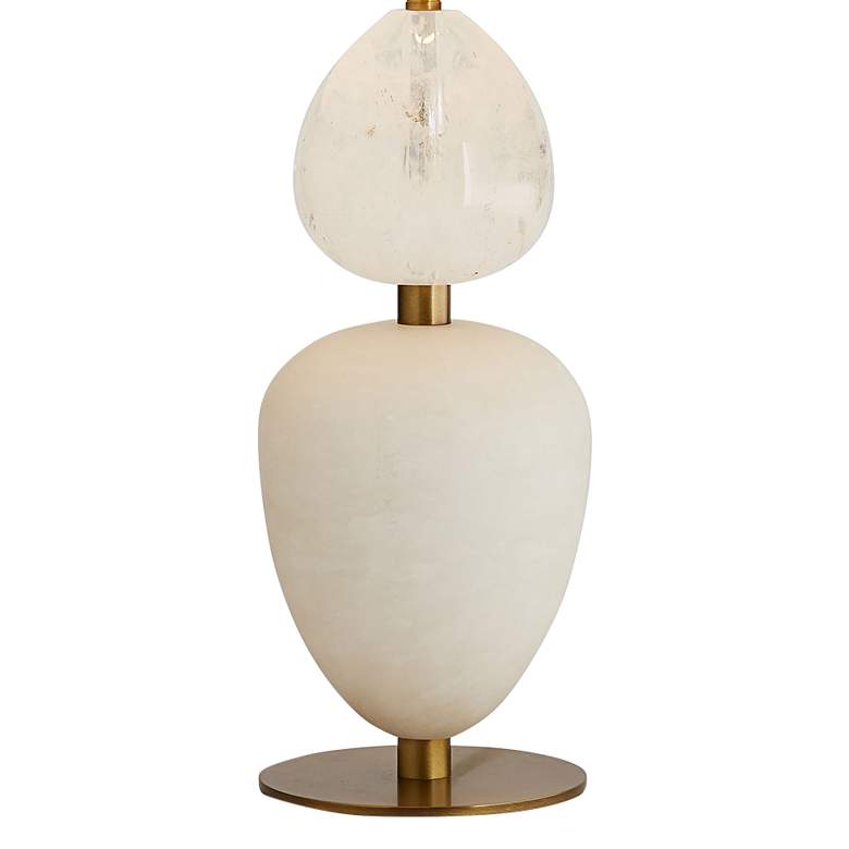 Image 4 Arteriors Home Aubrey 26 1/2" Opal Crystal and Snow Marble Table Lamp more views