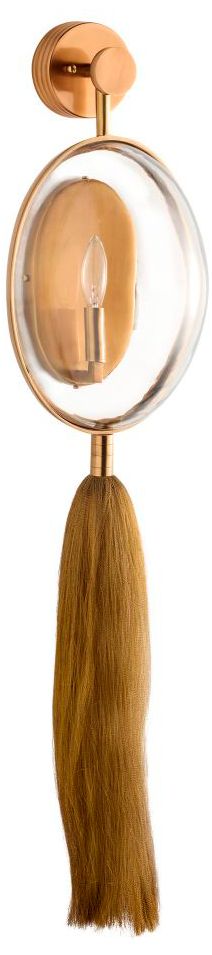 Image 2 Arteriors Home Barry 37" High Antique Brass Wall Sconce more views