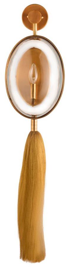 Image 4 Arteriors Home Barry 37" High Antique Brass Wall Sconce more views