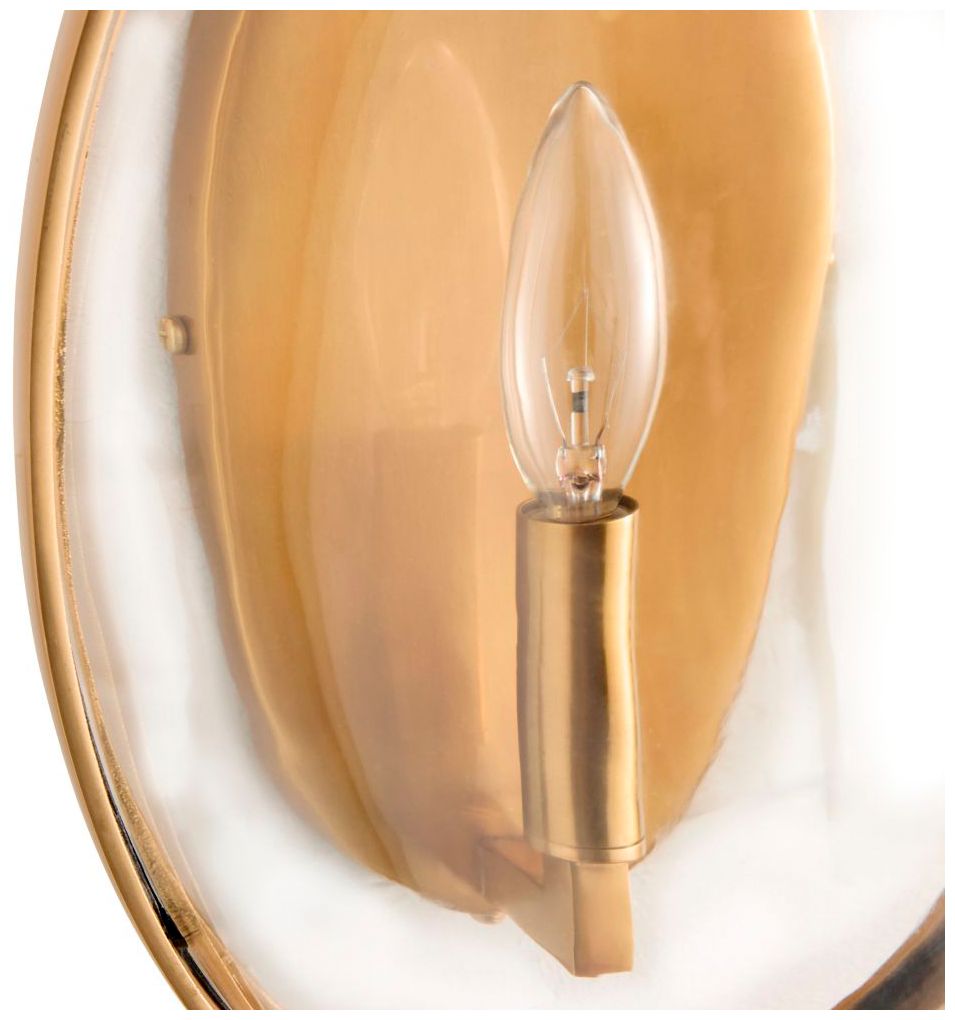 Image 6 Arteriors Home Barry 37" High Antique Brass Wall Sconce more views