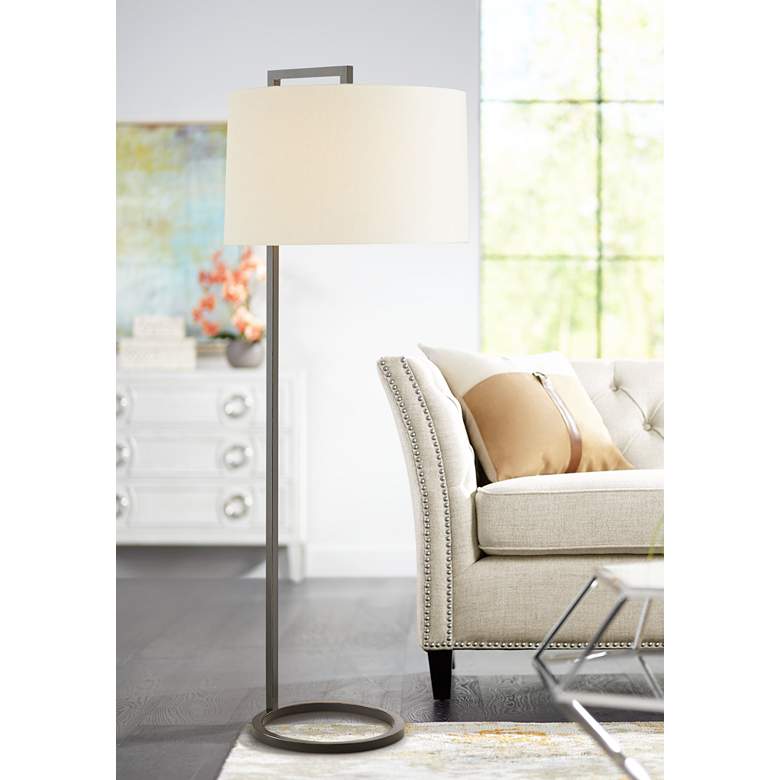 Image 1 Arteriors Home Belden 64" Bronze Metal Stem Floor Lamp