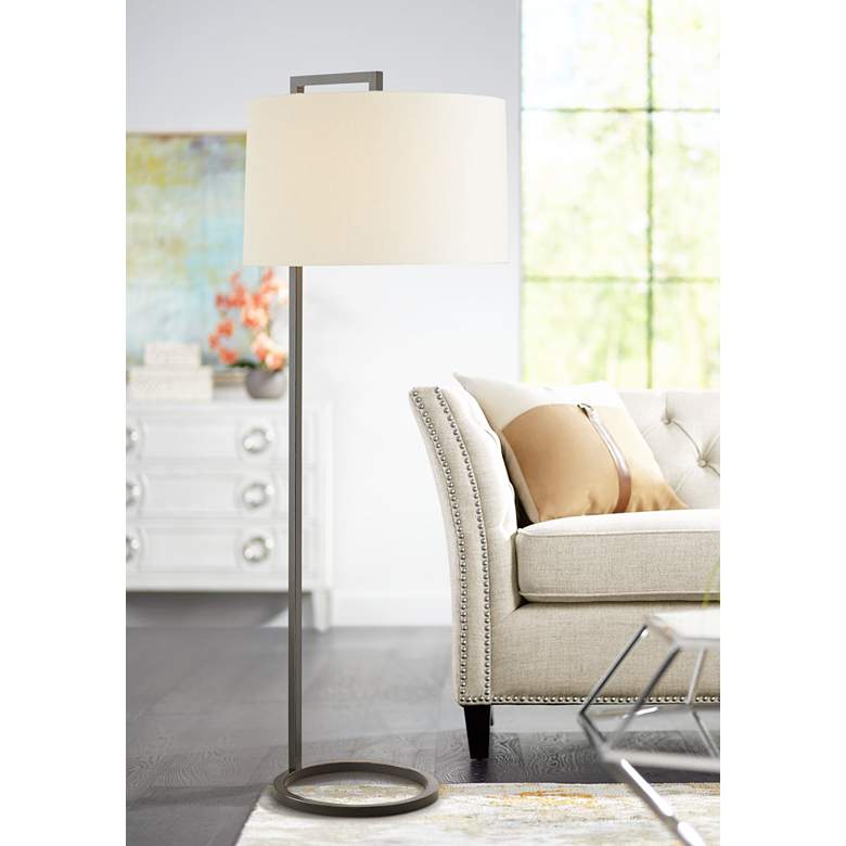 Image 1 Arteriors Home Belden 64 inch Bronze Metal Stem Floor Lamp