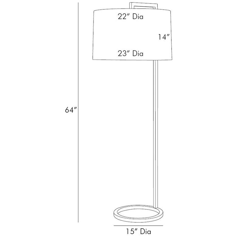 Image 5 Arteriors Home Belden 64" Bronze Metal Stem Floor Lamp more views