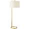 Arteriors Home Belden Antique Brass Metal Stem Floor Lamp