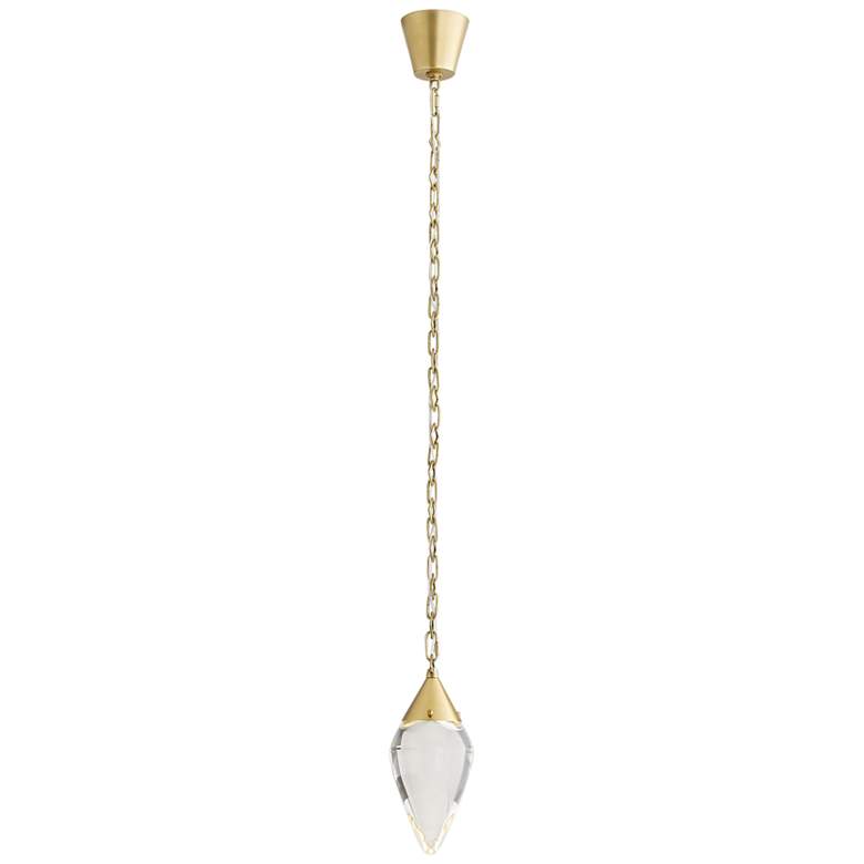 Image 5 Arteriors Home Berkley 6" Wide Antique Brass LED Mini Pendant Light more views