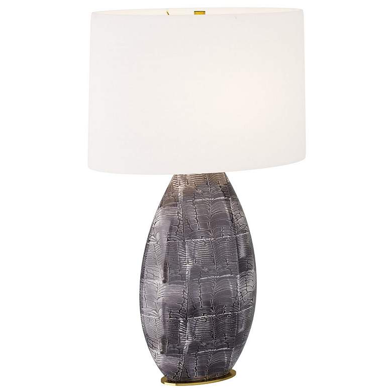 Image 1 Arteriors Home Brando 30.5 inch Gray Cobra Table Lamp