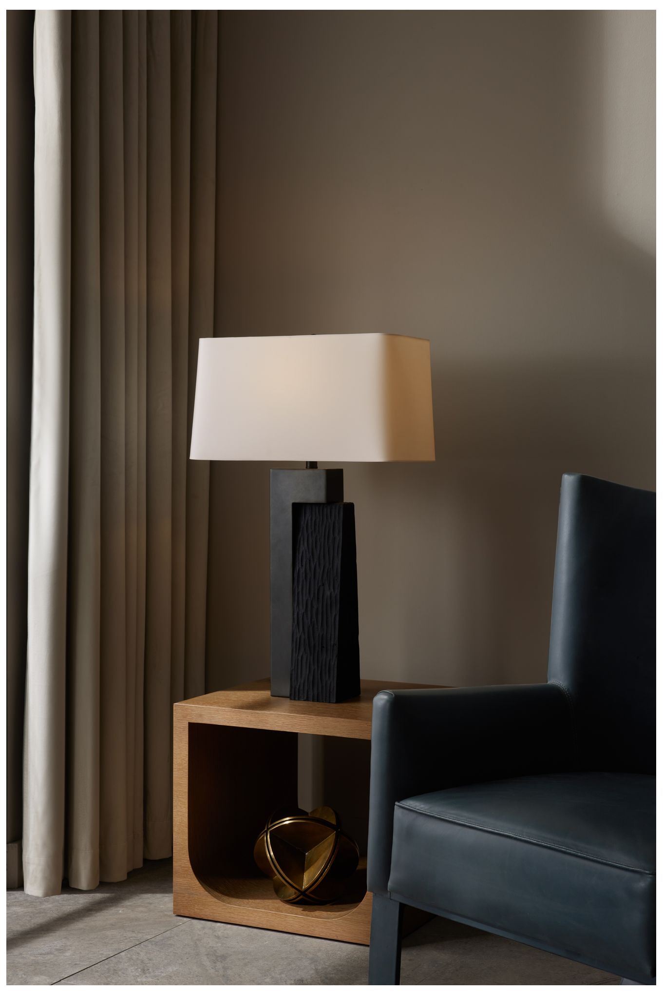 Arteriors Home Briarwood 32" Charcoal Black Modern Table Lamp