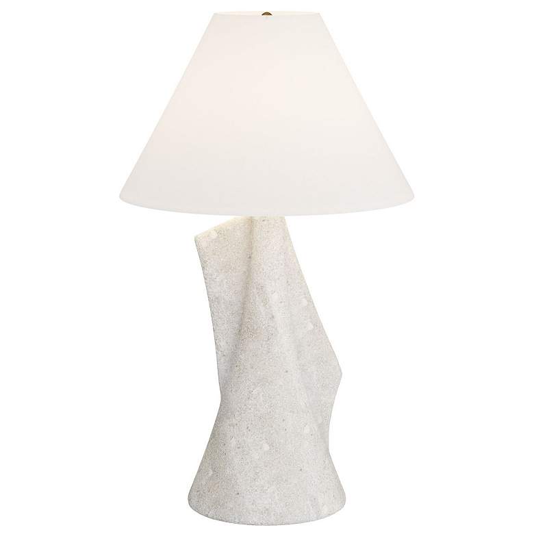 Image 1 Arteriors Home Bruce 31.5" Ivory White Sculpture Table Lamp