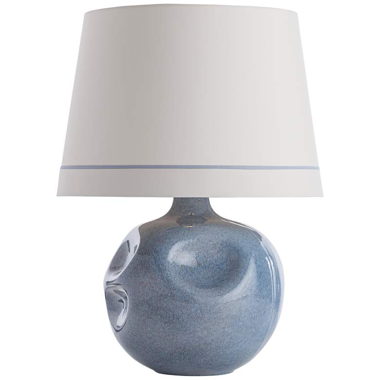 Image 1 Arteriors Home Calypso Round Blue Ceramic Table Lamp