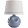 Arteriors Home Calypso Round Blue Ceramic Table Lamp