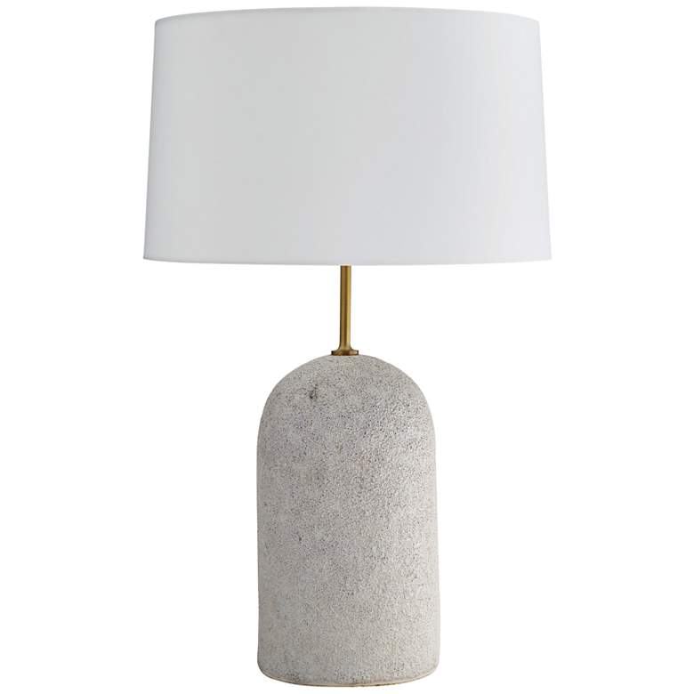 Image 1 Arteriors Home Capelli 29 1/2 inch Ivory Volcanic Ceramic Table Lamp