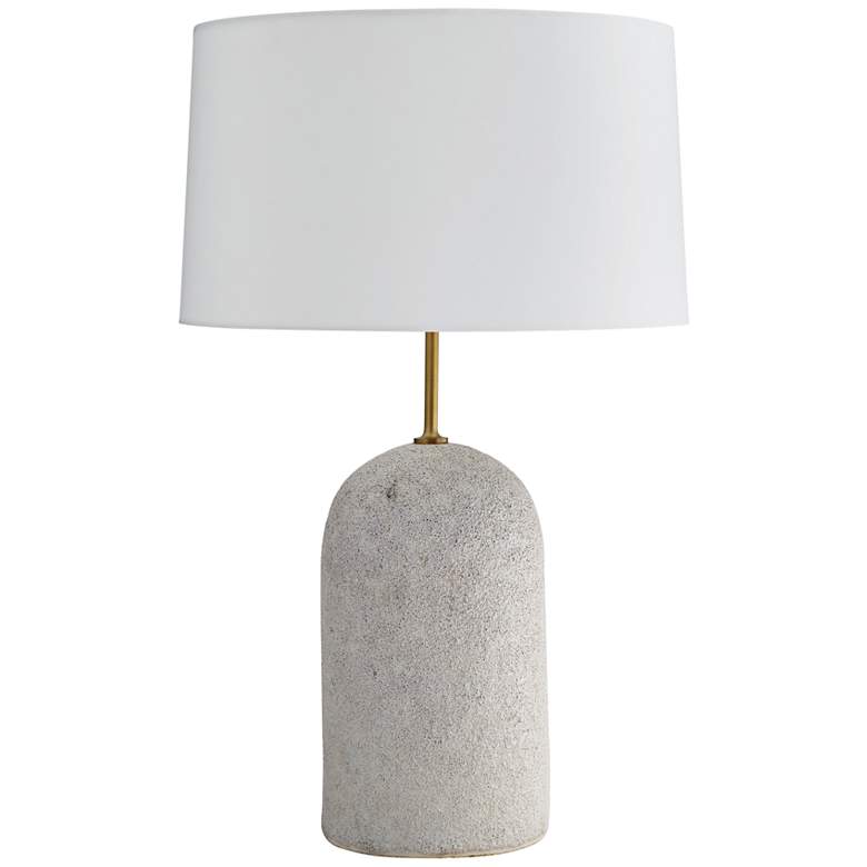 Image 1 Arteriors Home Capelli 29 1/2" Ivory Volcanic Ceramic Table Lamp