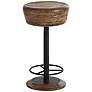 Arteriors Home Caymus 24" Natural Brown Swivel Counter Stool