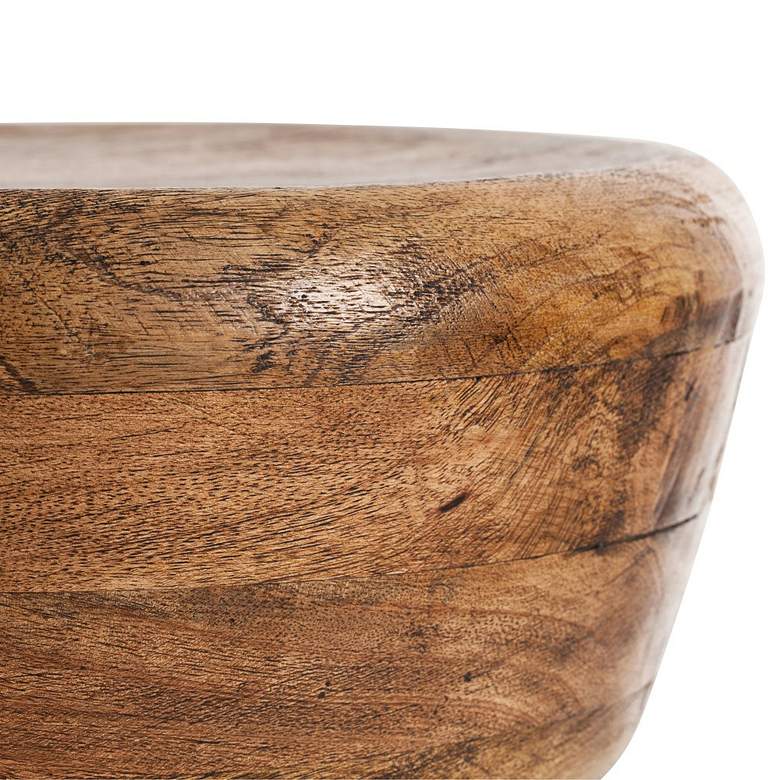 Image 4 Arteriors Home Caymus 24" Natural Brown Swivel Counter Stool more views