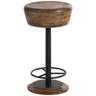 Arteriors Home Caymus 24" Natural Brown Swivel Counter Stool