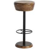 Arteriors Home Caymus 30&quot; Natural Brown Swivel Bar Stool