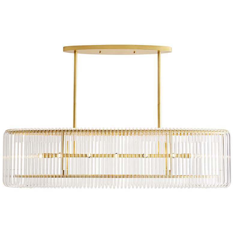 Image 1 Arteriors Home Chandler 50 1/2" Wide Antique Brass Chandelier