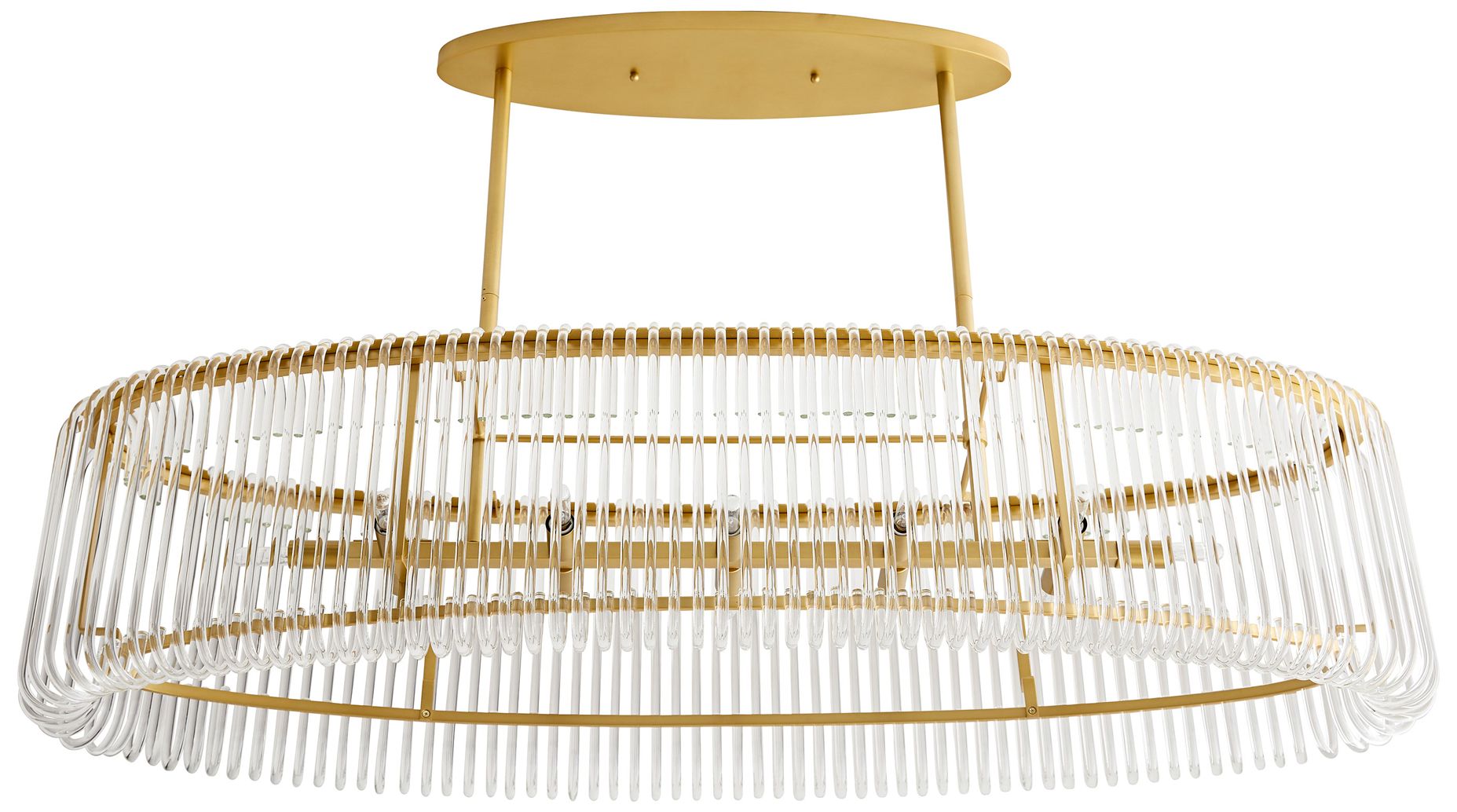 Image 5 Arteriors Home Chandler 50 1/2" Wide Antique Brass Chandelier more views