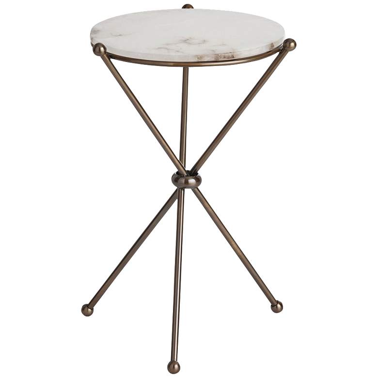 Image 1 Arteriors Home Chloe Brass Accent Table