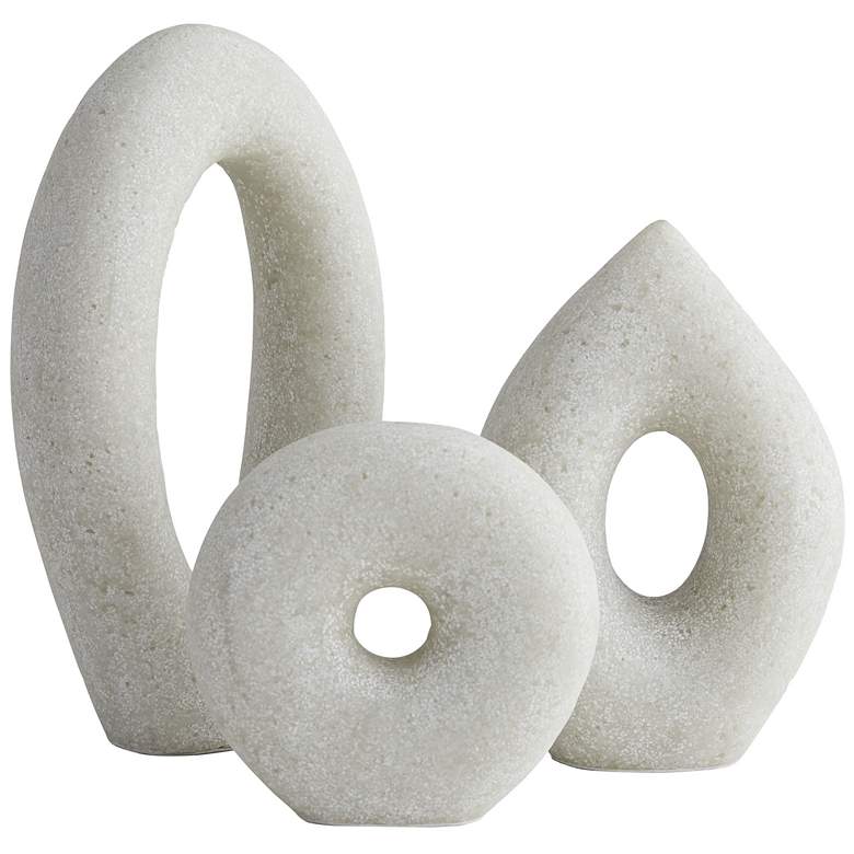 Image 1 Arteriors Home Coco Ivory Ricestone 3-Piece Sculpture Set