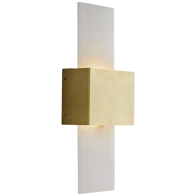 Image 5 Arteriors Home Constance 21" High Snow Marble Wall Sconce more views