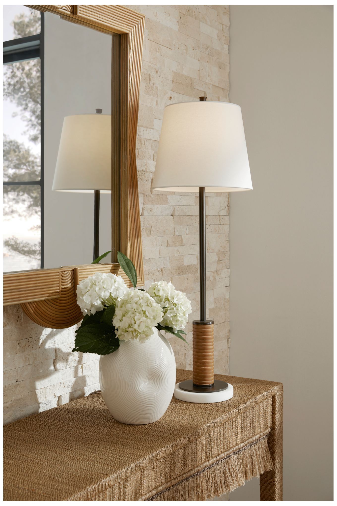 Image 7 Arteriors Home Conway 36" High English Bronze Buffet Table Lamp more views
