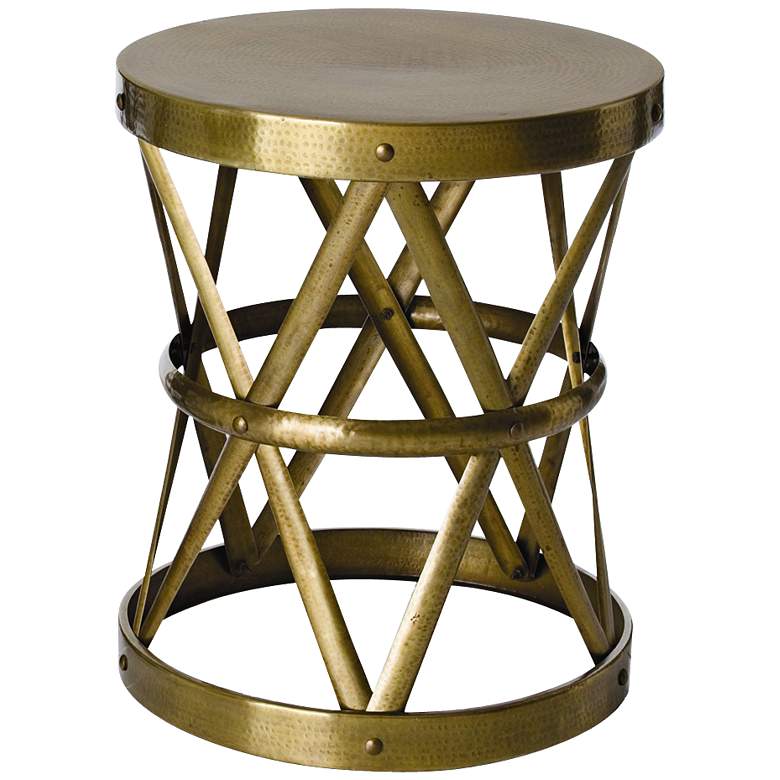 Image 1 Arteriors Home Costello Antique Brass Side Table
