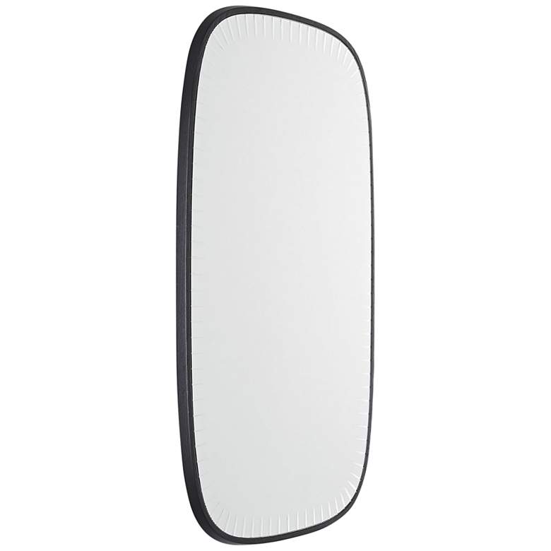 Image 5 Arteriors Home Cut Black 28" x 48" Oblong Wall Mirror more views