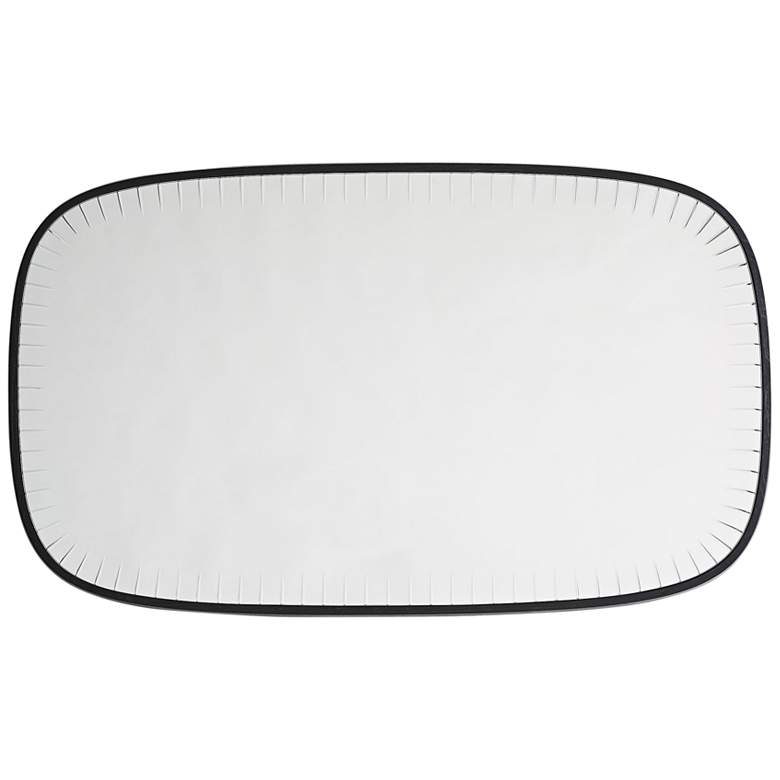 Image 6 Arteriors Home Cut Black 28" x 48" Oblong Wall Mirror more views