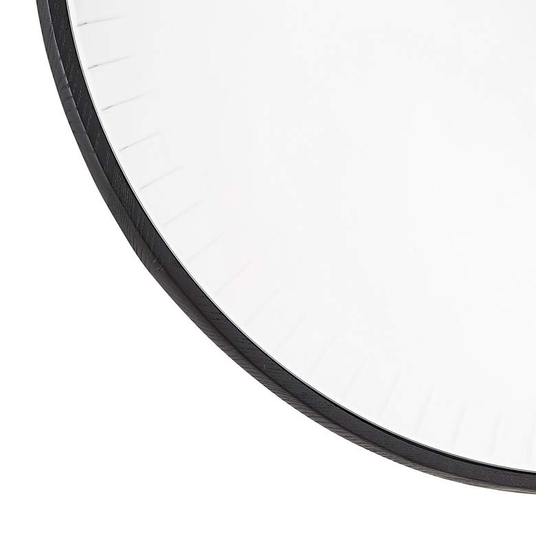 Image 3 Arteriors Home Cut Round Black 36 inch Round Wall Mirror more views