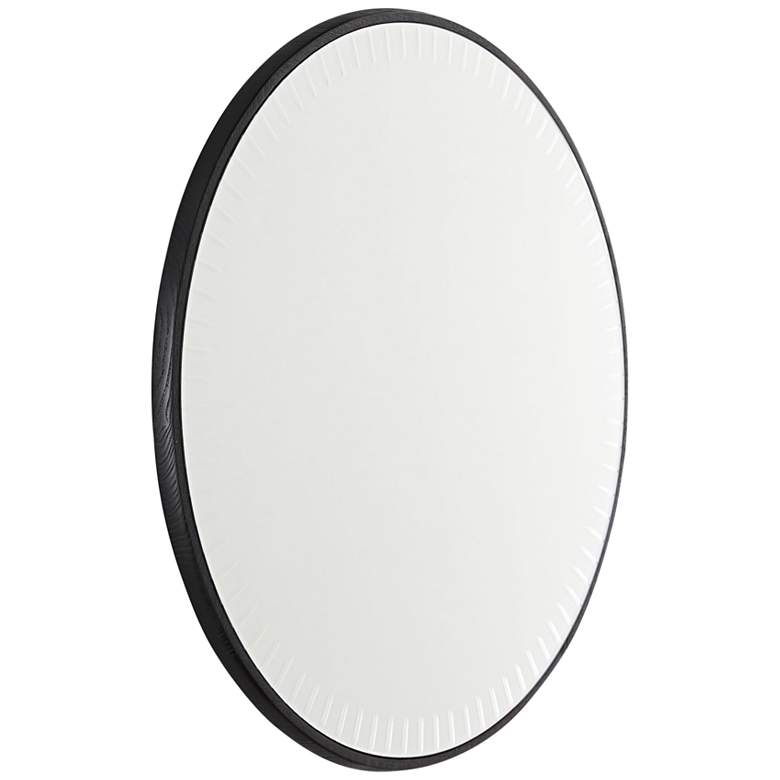 Image 5 Arteriors Home Cut Round Black 36 inch Round Wall Mirror more views